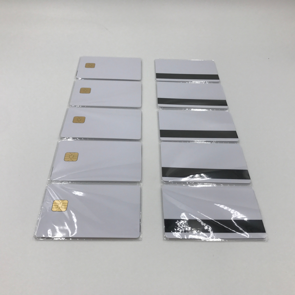 Inkjet SLE4428 Chip Card with Hico 3-track Magnetic Strip
