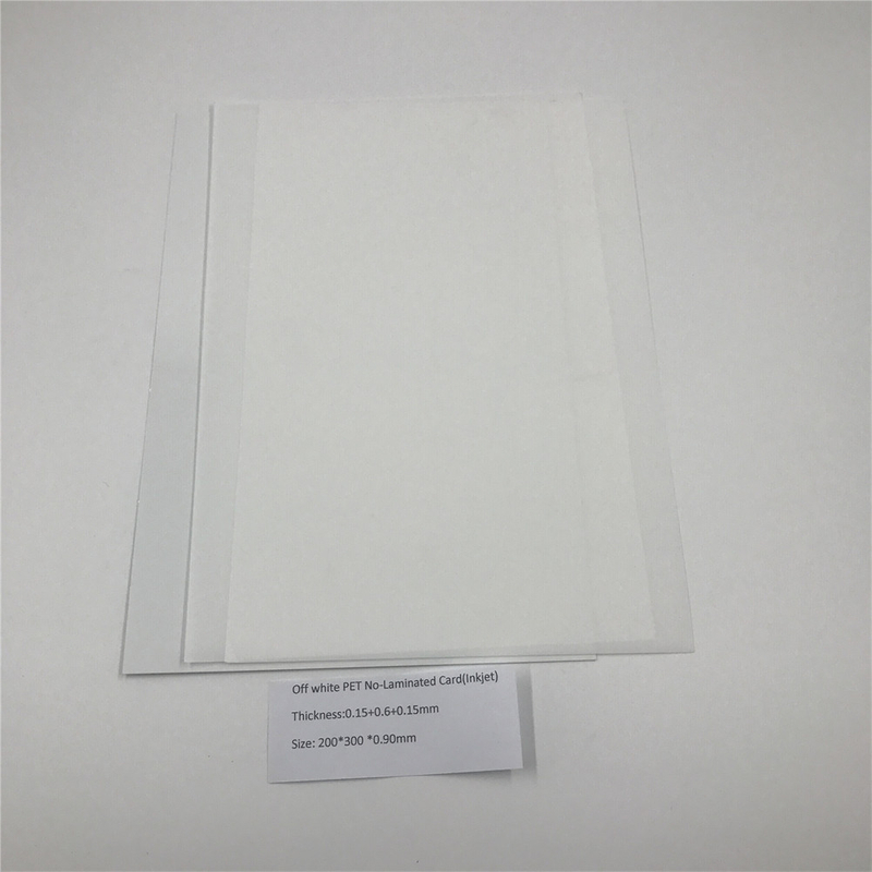 Off White PET No-Laminated Card(Inkjet)